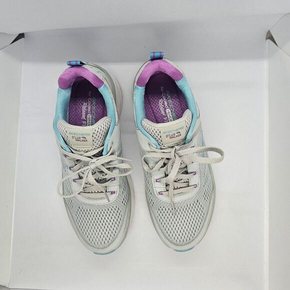 Skechers Shoes Relaxed Fit D'Lux Walker Infinite Motion Sneakers Size 9 Gray - Picture 4 of 11